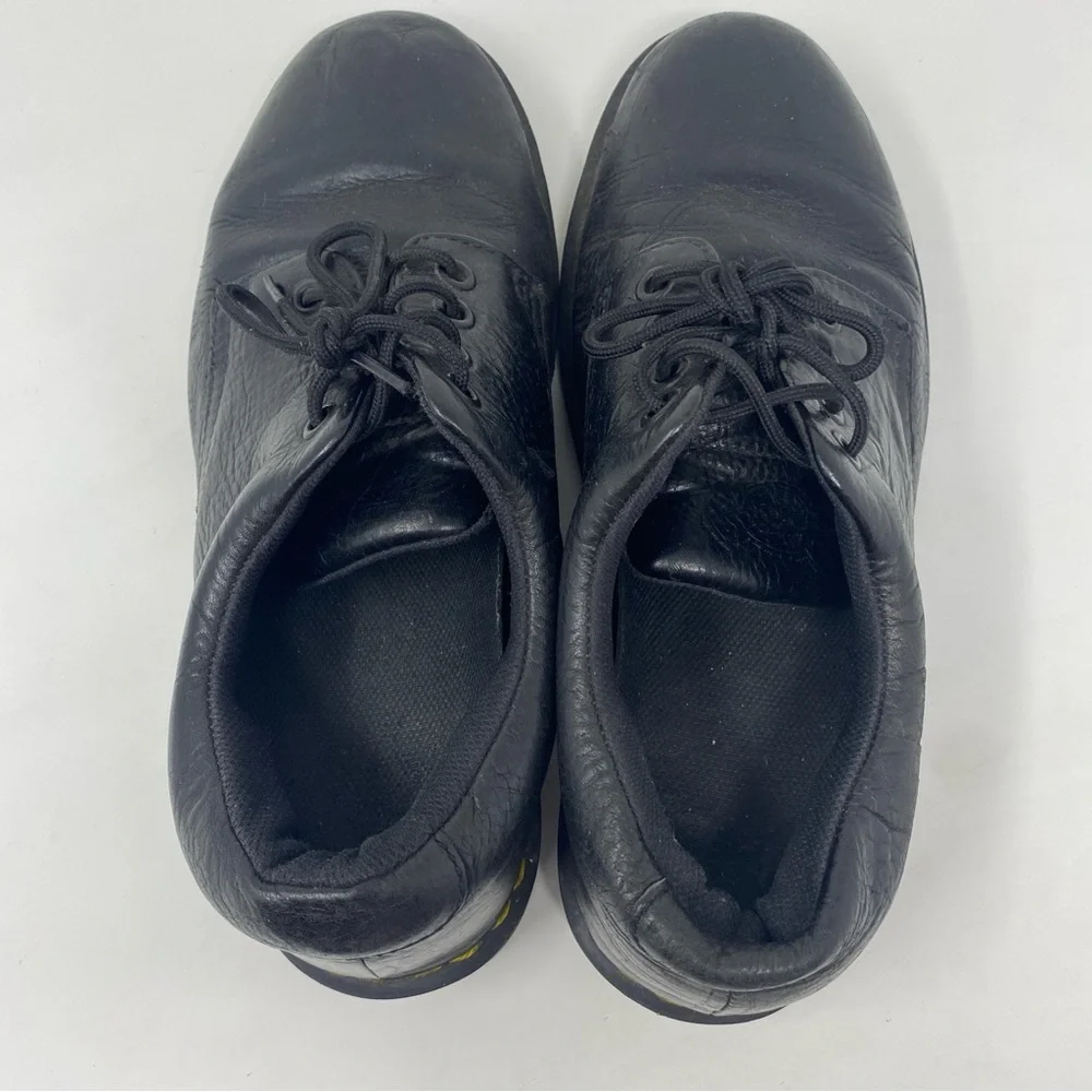 Dr. Martens Boston AW004 Derby Black Leather Mens Size 11 Distressed